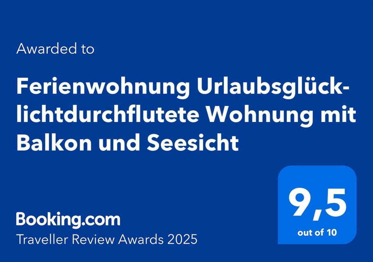 Ferienwohnung Urlaubsglueck- Lichtdurchflutete Wohnung Mit Balkon Und Seesicht Lindau  Bagian luar foto
